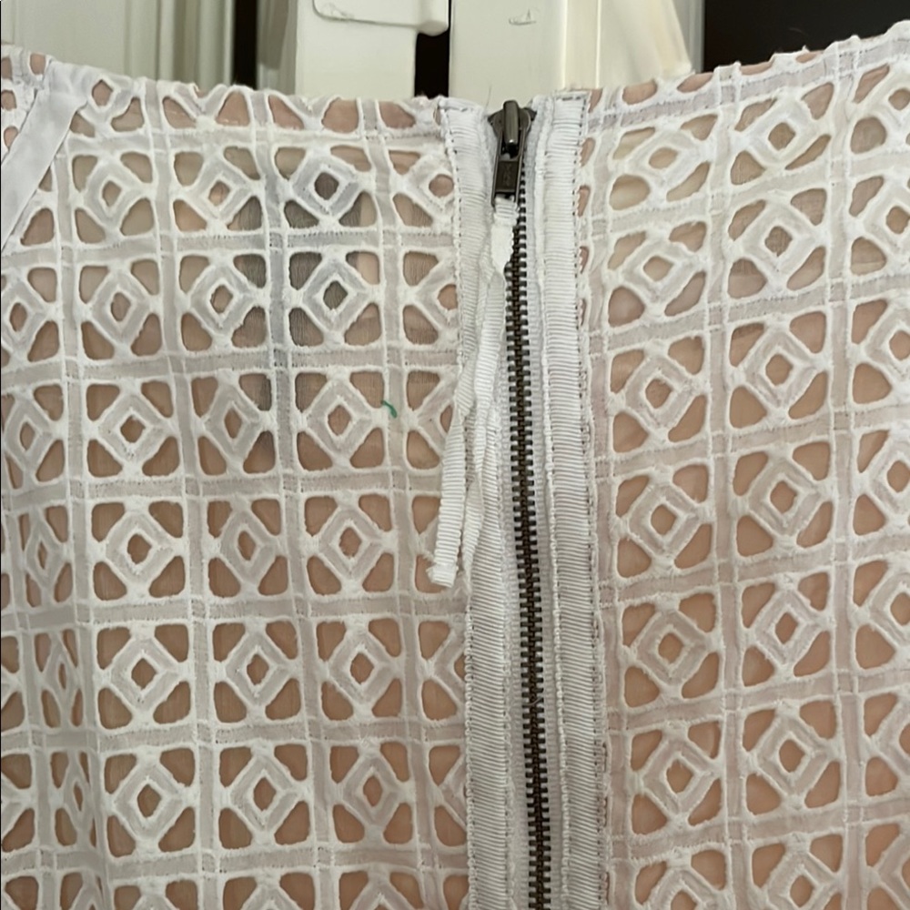 Like new HD in Paris Elegant white eyelet midi Dress from Anthropologie - Picture 10 of 15